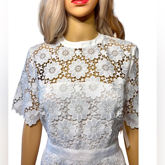 NEW! Modcloth | In Delicate Detail Lace Mini Dress | Size 4 - Picture 4 of 6